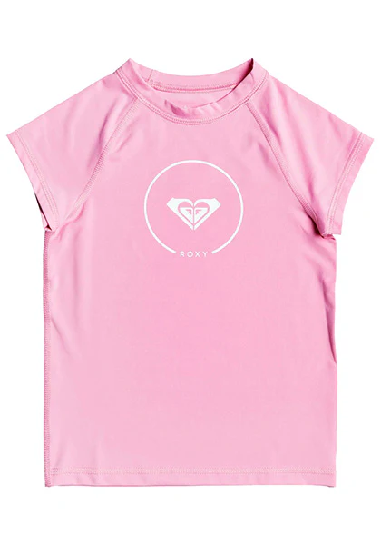 ROXY JNR BEACH CLASSICS CS RASH TOP PINK