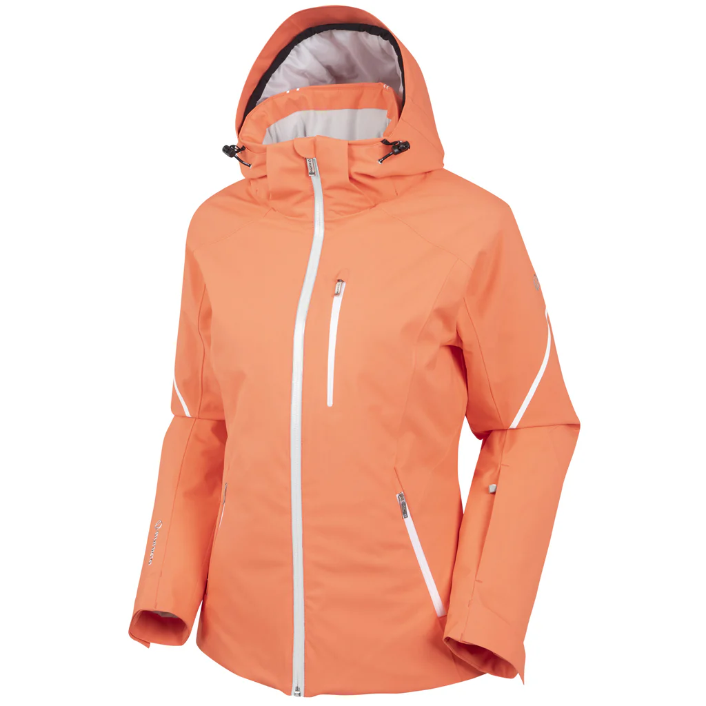 SUNICE WS ELISSA JACKET - LIVING CORAL / WHITE